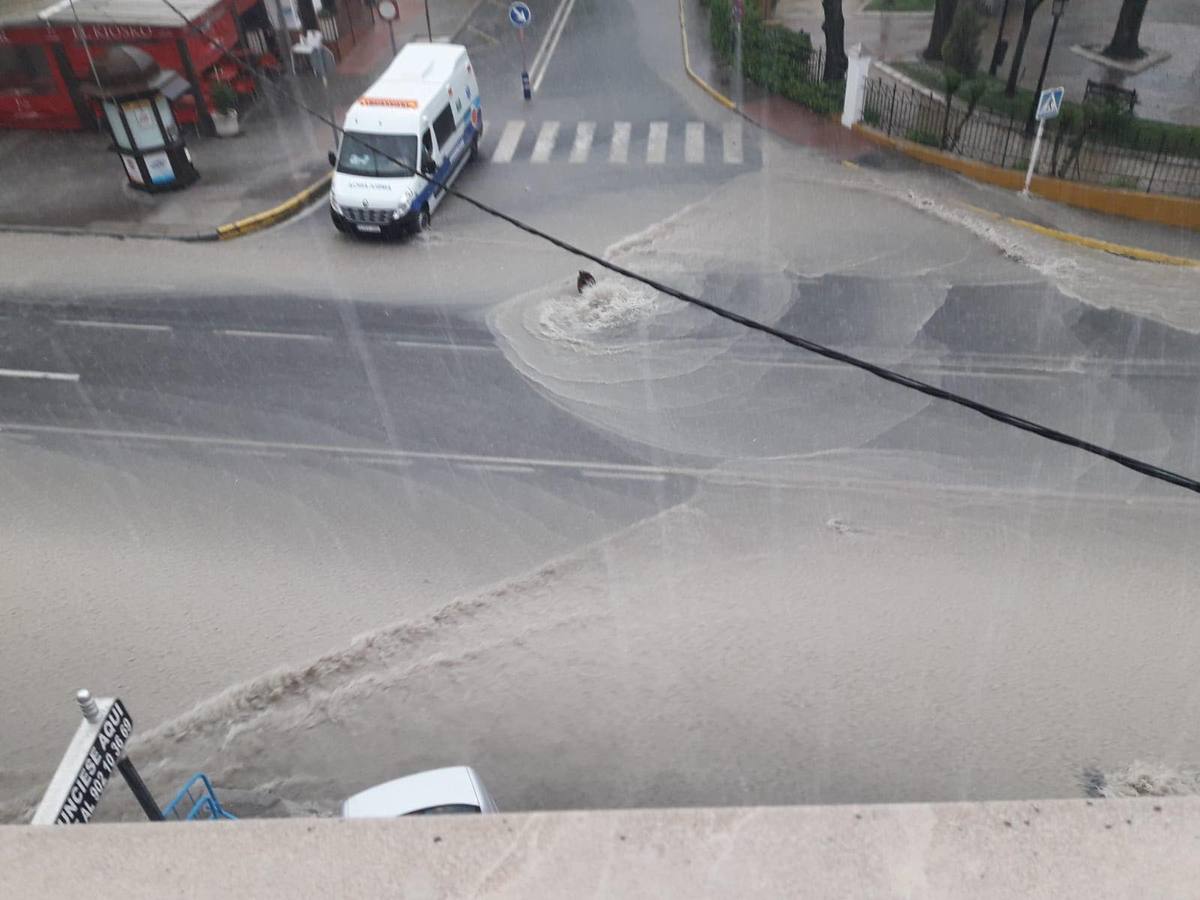 La tormenta de Lucena, en imágenes