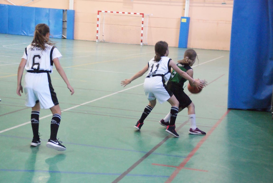 Las mejores imágenes del partido de baloncesto alevín femenino entre Valdefuentes y Patrocinio San José