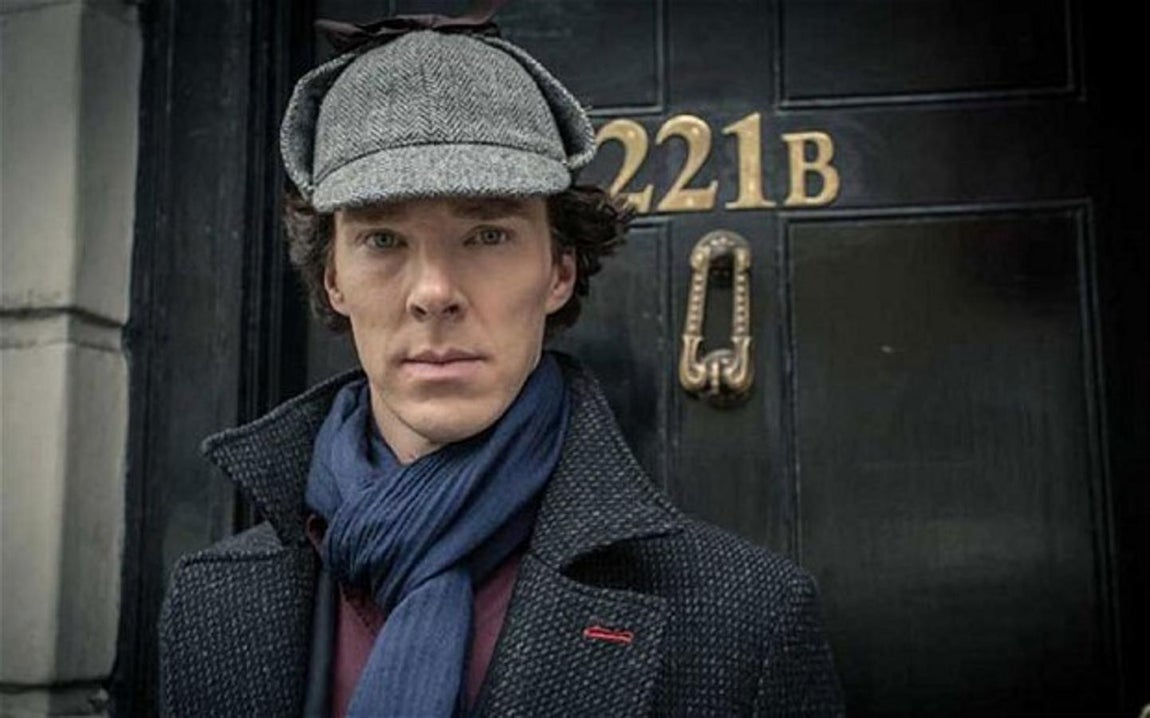 Benedict Cumbertbach en la serie «Sherlock». 