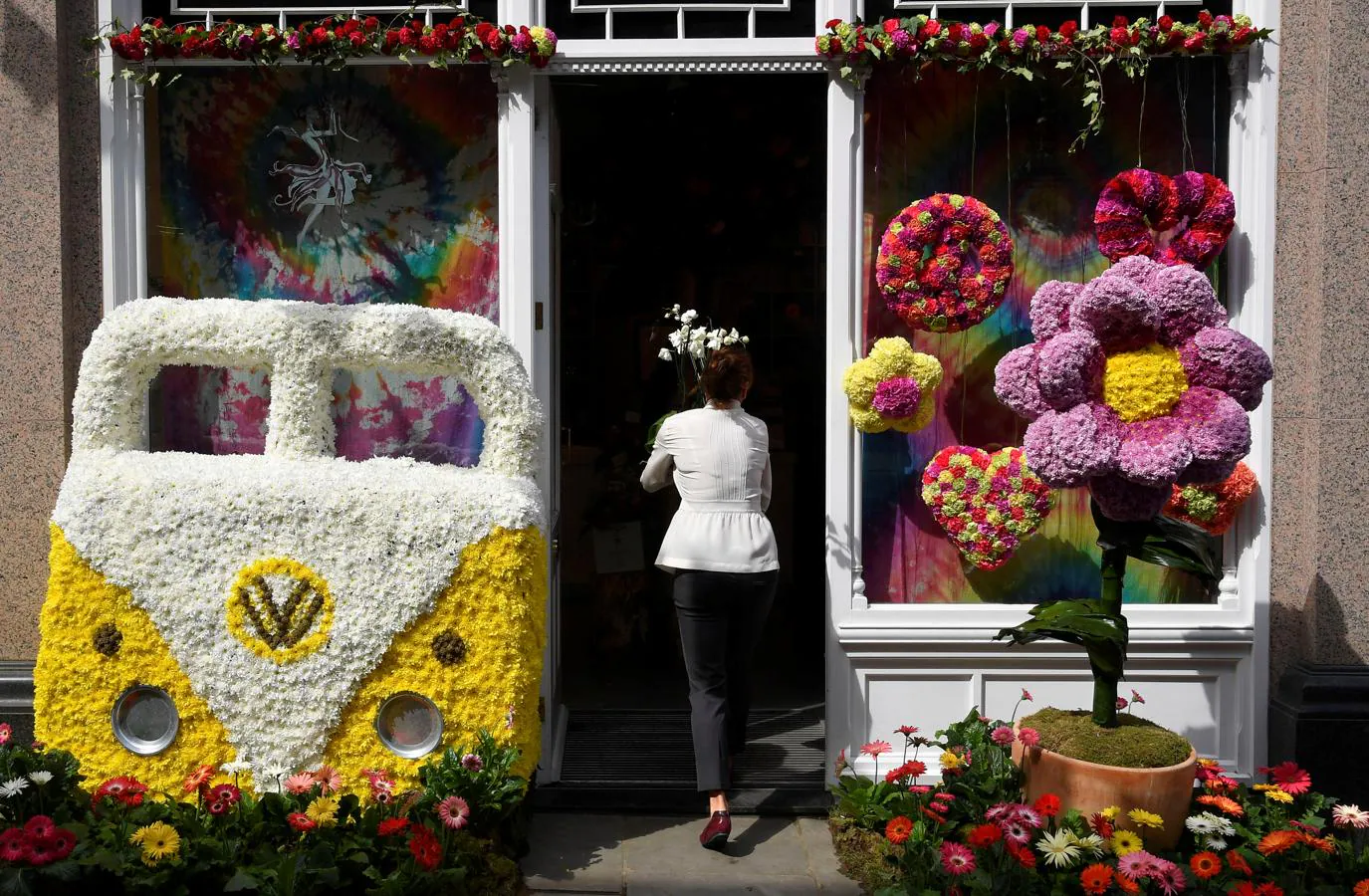 En el «Chelsea Flower Show» se pueden encontrar todo tipo de flores, los más increíbles diseños de jardines, obras de arte florales y otras muchas propuestas. 