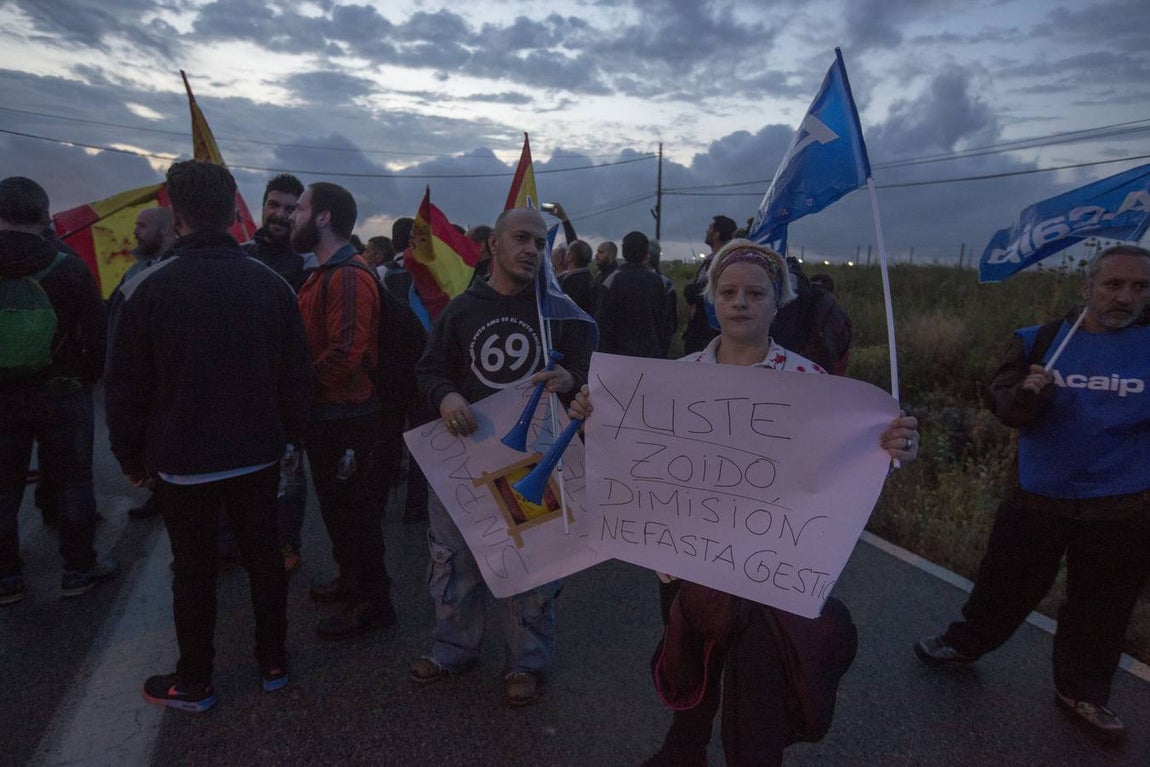 Manifestación de los funcionarios de prisiones