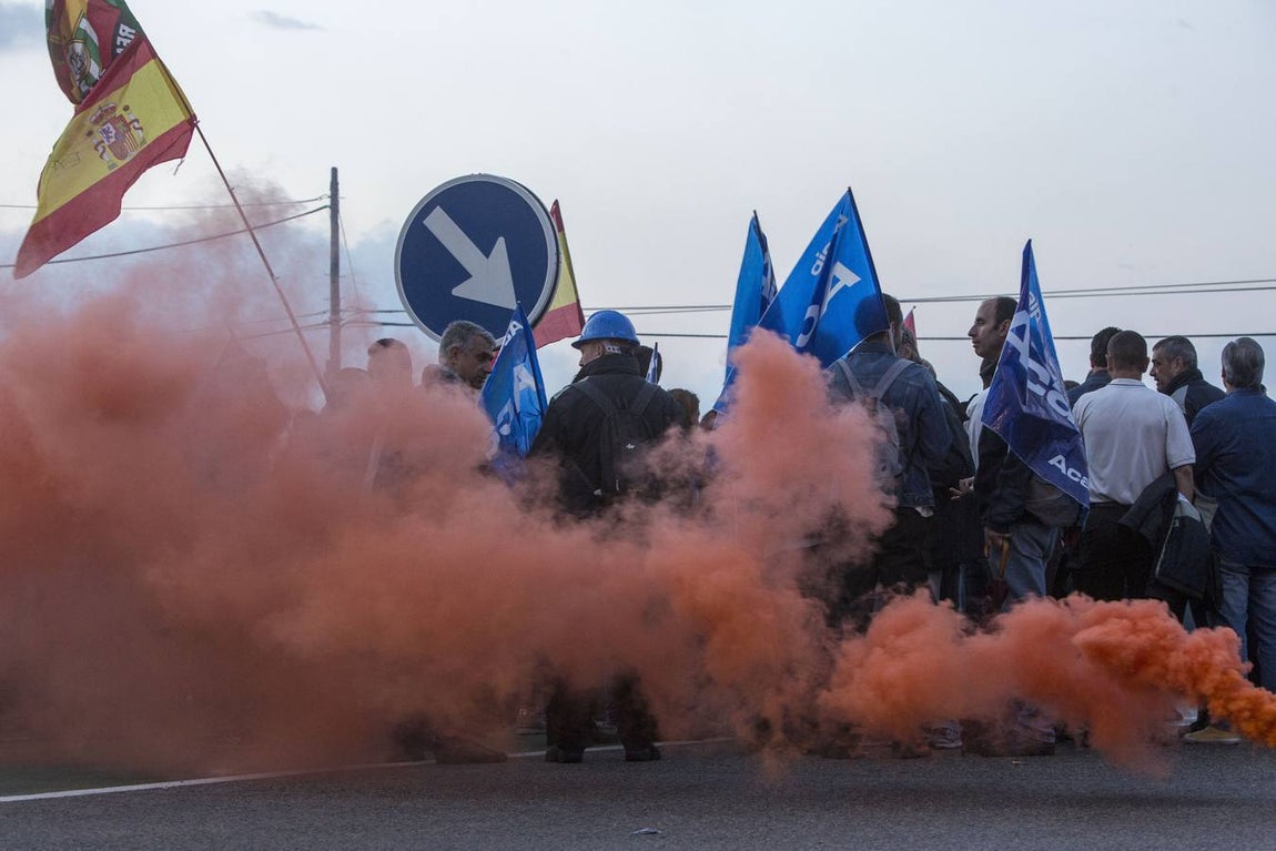 Manifestación de los funcionarios de prisiones