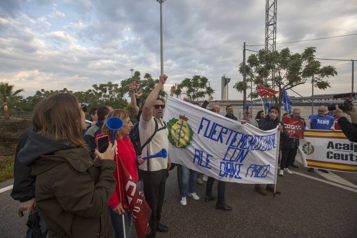 Manifestación de los funcionarios de prisiones