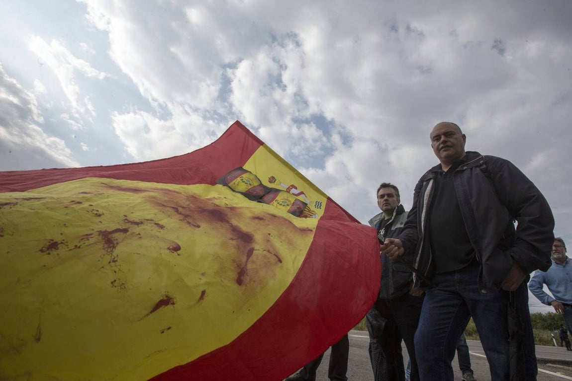 Manifestación de los funcionarios de prisiones