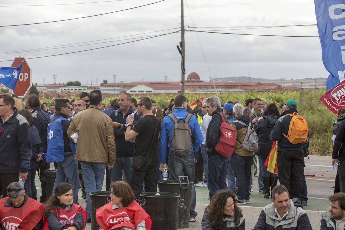 Manifestación de los funcionarios de prisiones