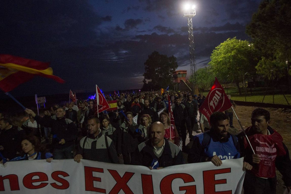 Manifestación de los funcionarios de prisiones