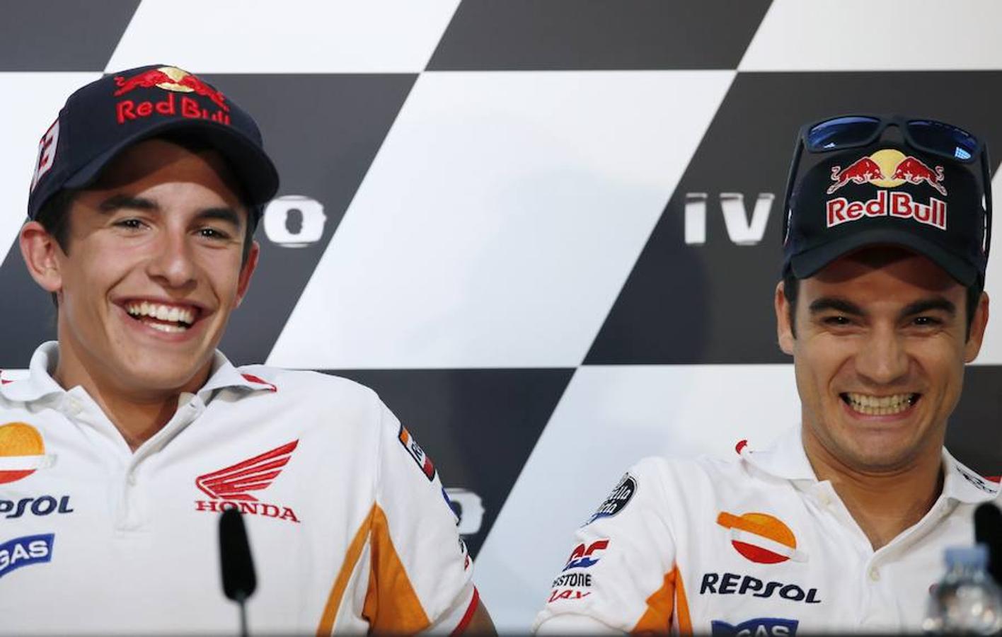 Pedrosa y Márquez sonríen en la última época de Dani en la marca japonesa. 