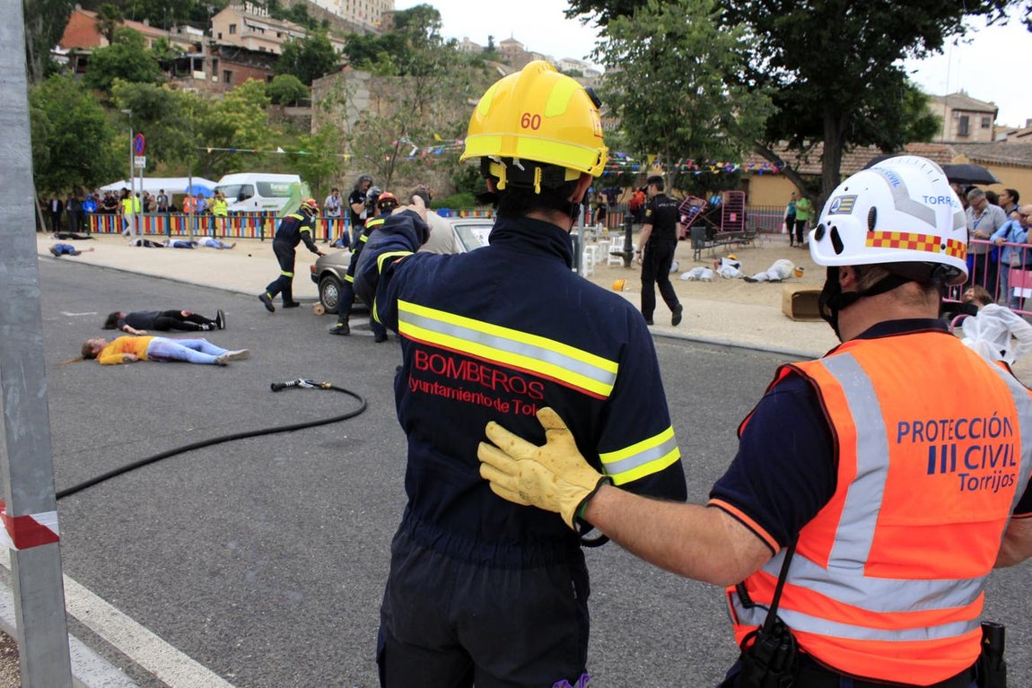 El simulacro de atentado terrorista de Toledo, en imágenes
