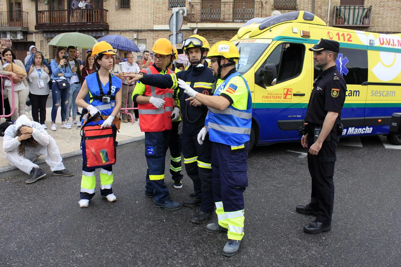 El simulacro de atentado terrorista de Toledo, en imágenes