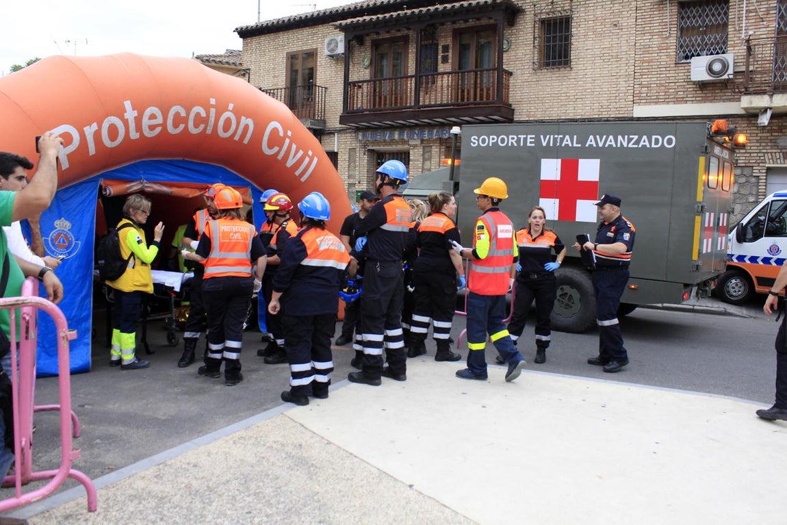 El simulacro de atentado terrorista de Toledo, en imágenes