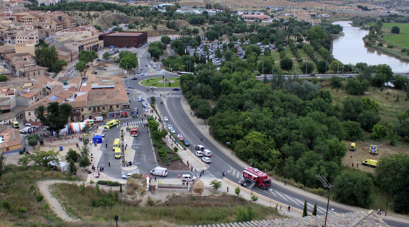 El simulacro de atentado terrorista de Toledo, en imágenes