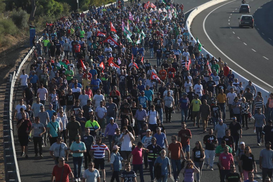 Las imágenes de la huelga del metal en la Bahía de Cádiz