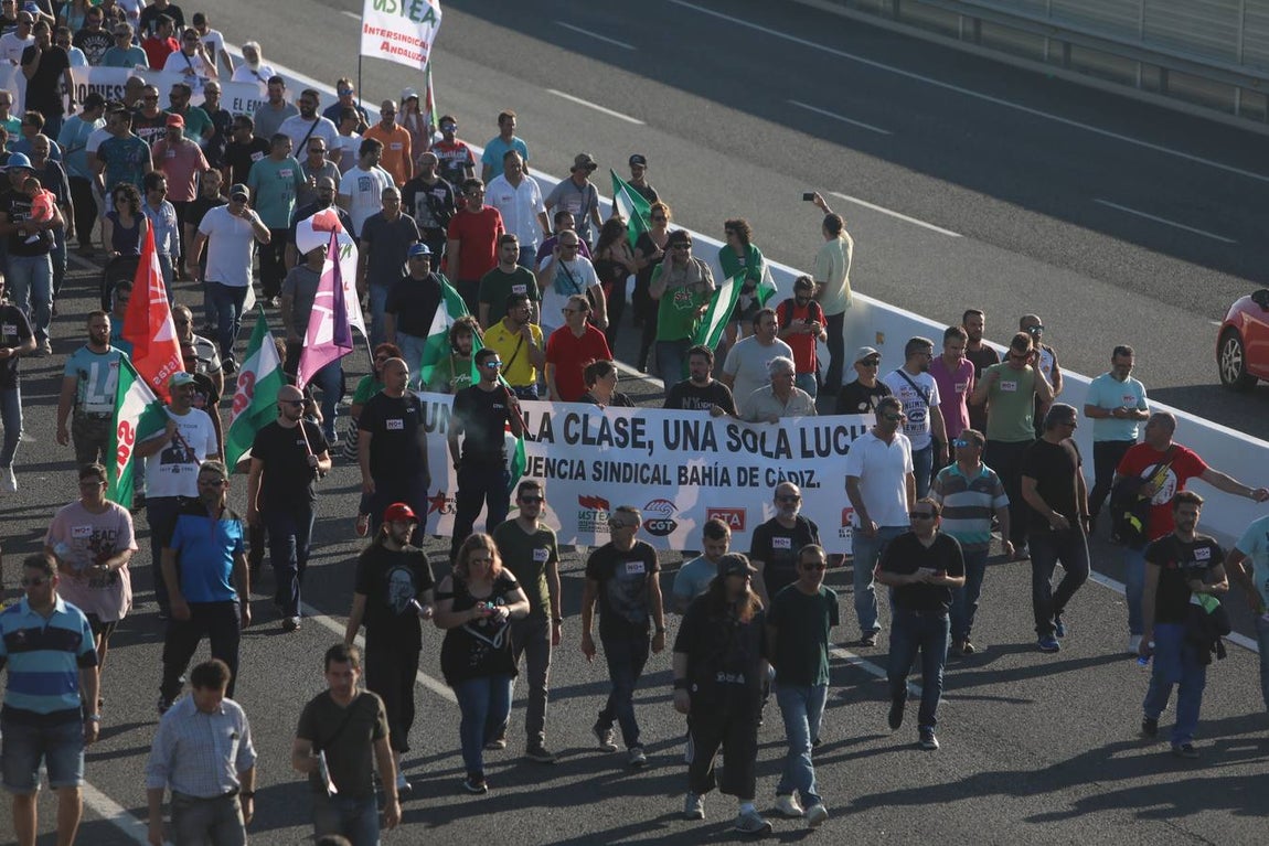 Las imágenes de la huelga del metal en la Bahía de Cádiz