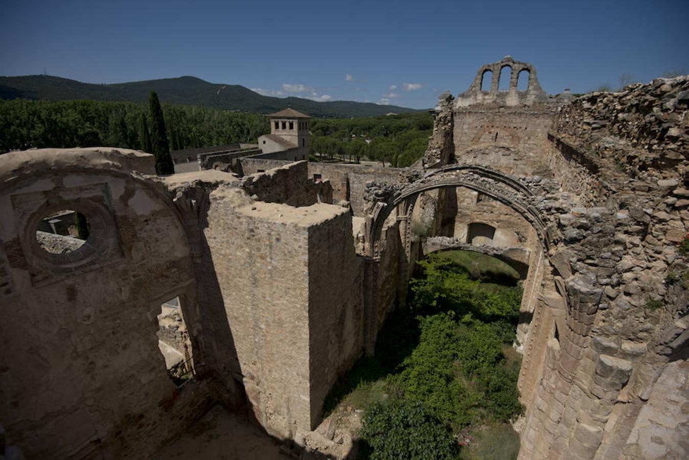 A vista de pájaro. Imagen tomada desde la zona más alta del Monasterio de Pelayos