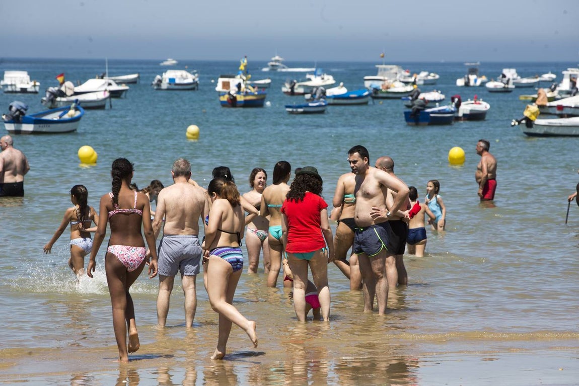 Playa de La Caleta en Cádiz capital