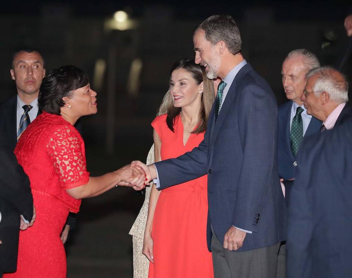 Los Reyes fueron recibidos por la alcaldesa de Nueva Orleans, Latoya Cantrell. 