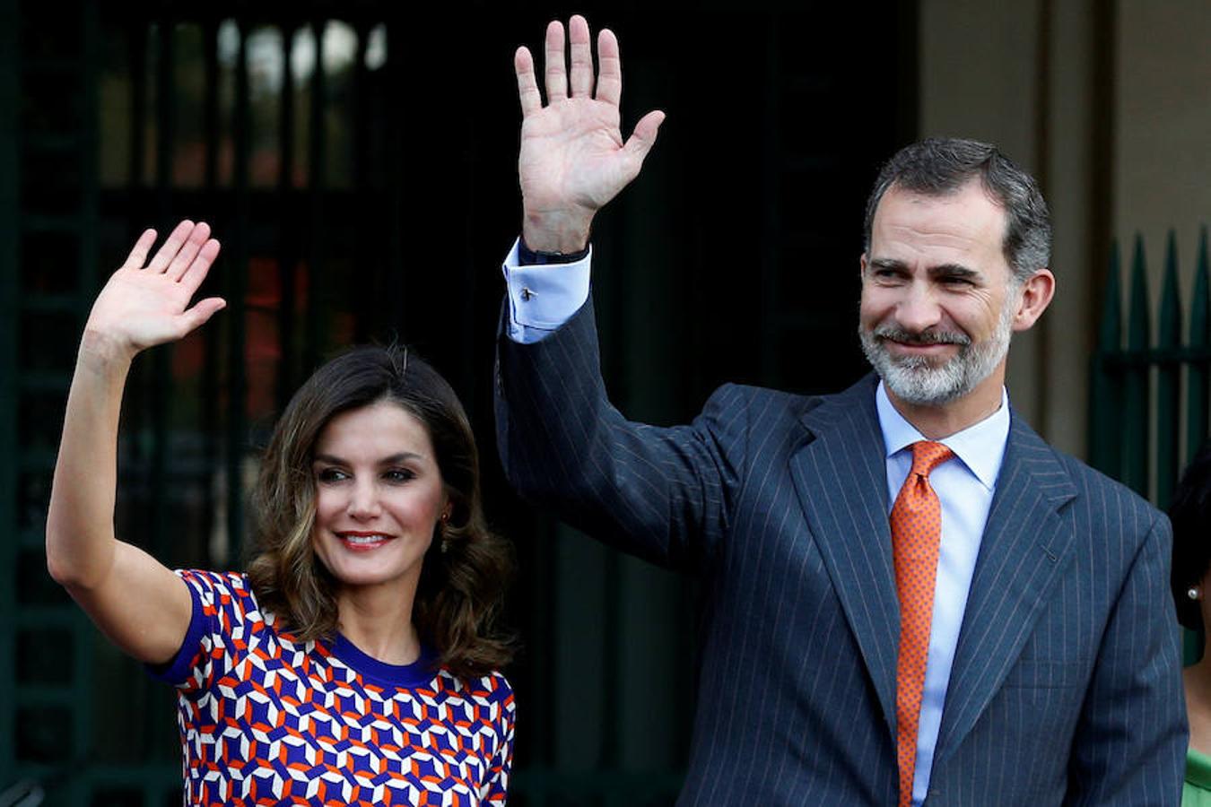 Don Felipe y Doña Letizia, en su visita a la ciudad de Nueva Orleans. 