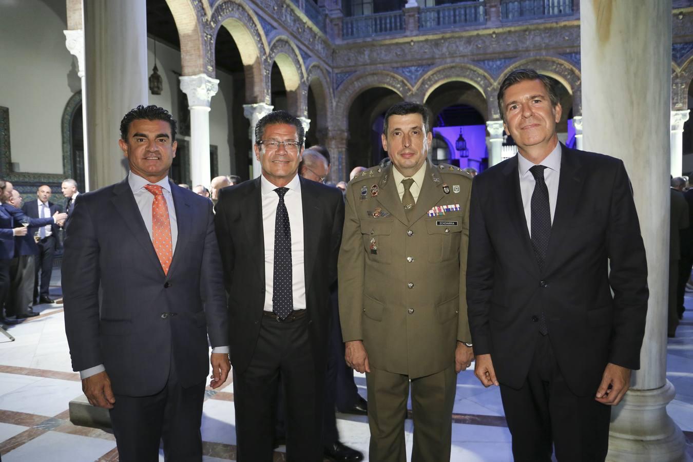 Amador Sánchez, Rafael Domínguez, Carlos Ángel Echevarría Pérez y Julio Azancot Yánez