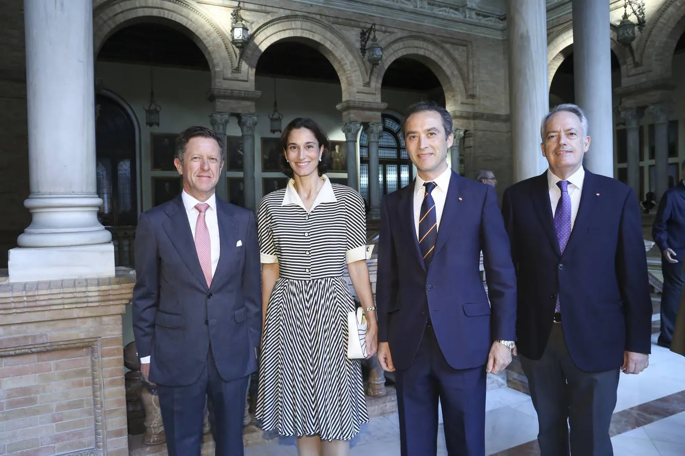 Francisco Galnares, Patricia Medina Abascal, Jerónimo de Solís y Guardiola y el conde de Peñalba de Valenzuela