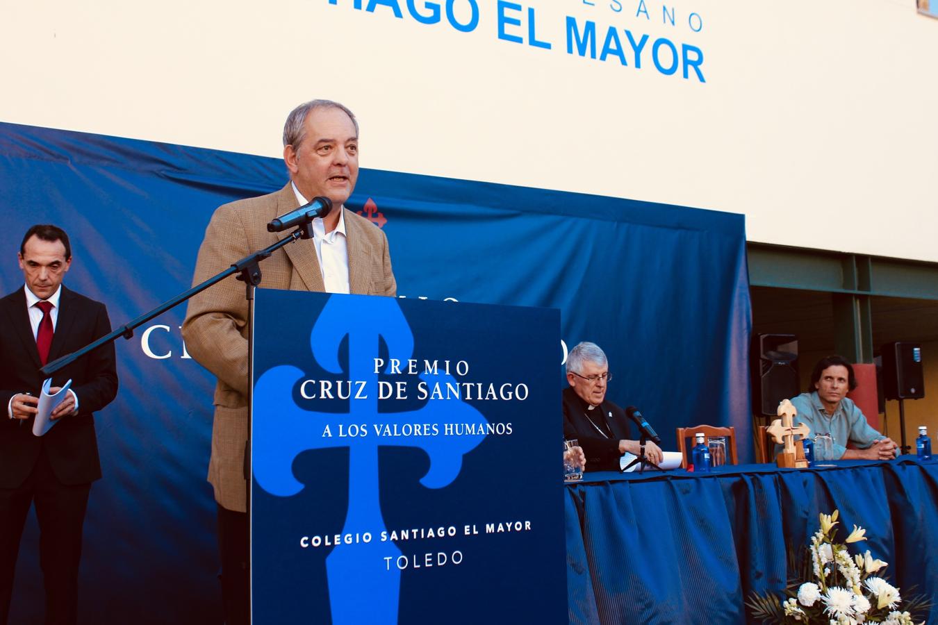 Javier Menéndez Ros, durante su discurso. 