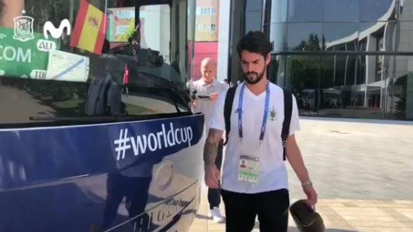 Isco Alarcón. En el día de descanso del Mundial, las diferentes selecciones aprovechan para sus últimos entrenamientos de cara a los enfrentamientos de octavos. El equipo español ha puesto ya rumbo a Moscú donde se enfrentará al país anfitrón