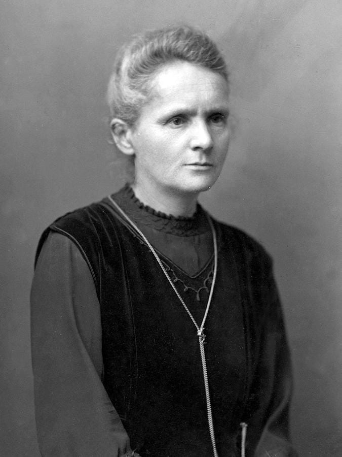 Fotografía de Marie Curie. 