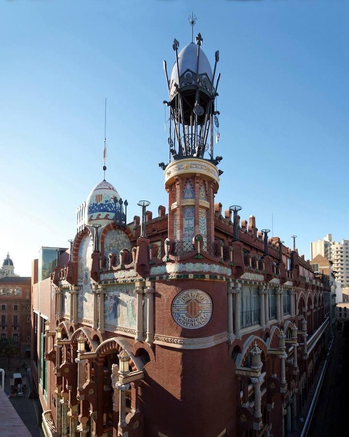 El Palacio de la Música Catalana y el Hospital de Sant Pau (1997). Fachada del Palacio de la Música
