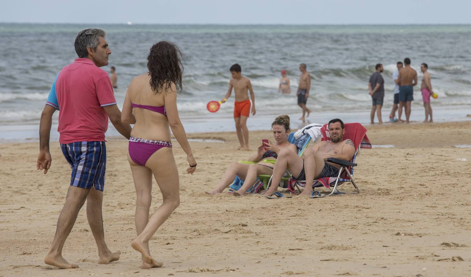 Primeros días de julio en la playa de Matalascañas