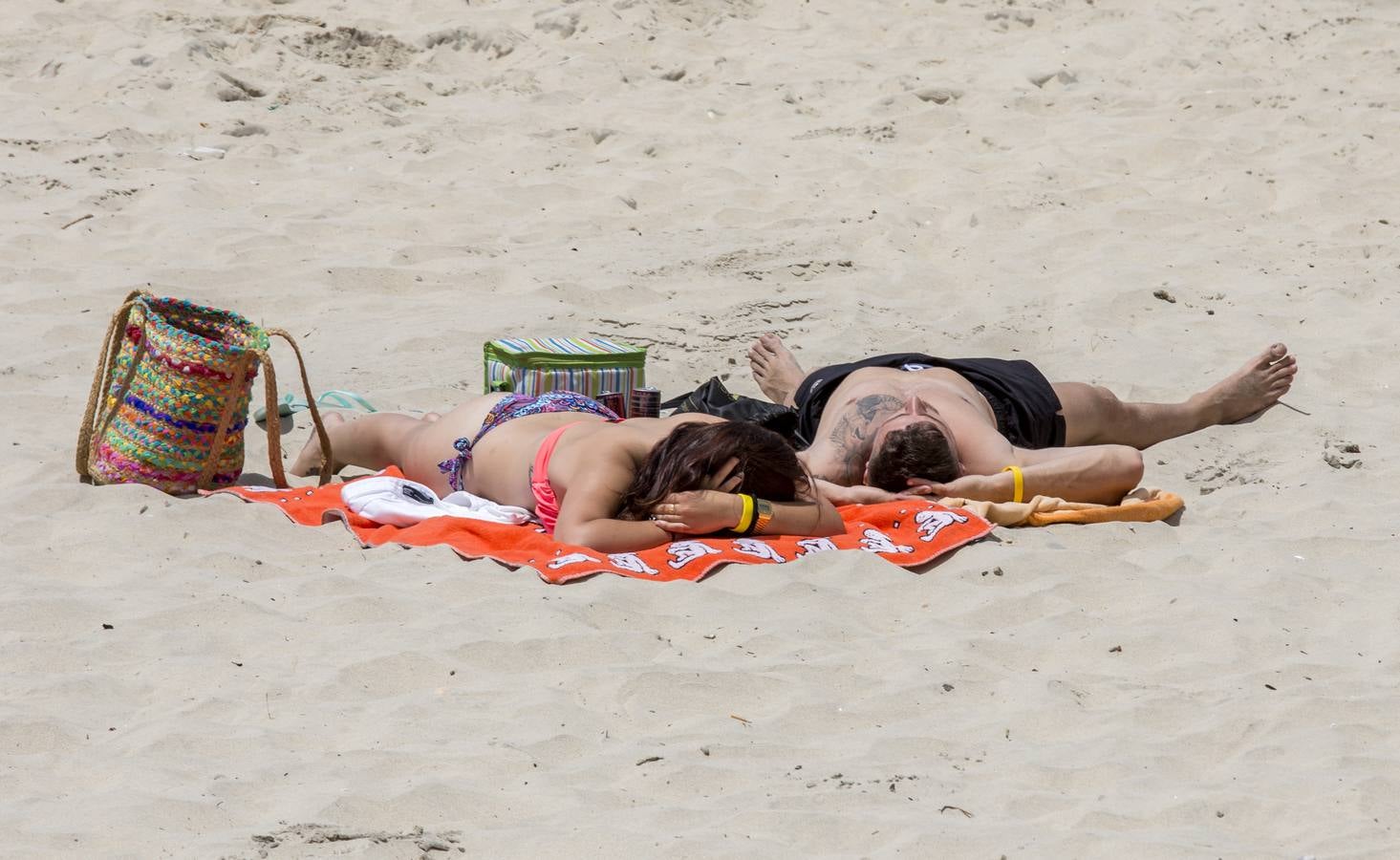 Primeros días de julio en la playa de Matalascañas