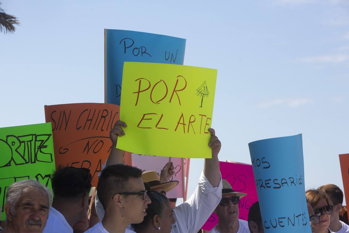 Manifestación en El Palmar