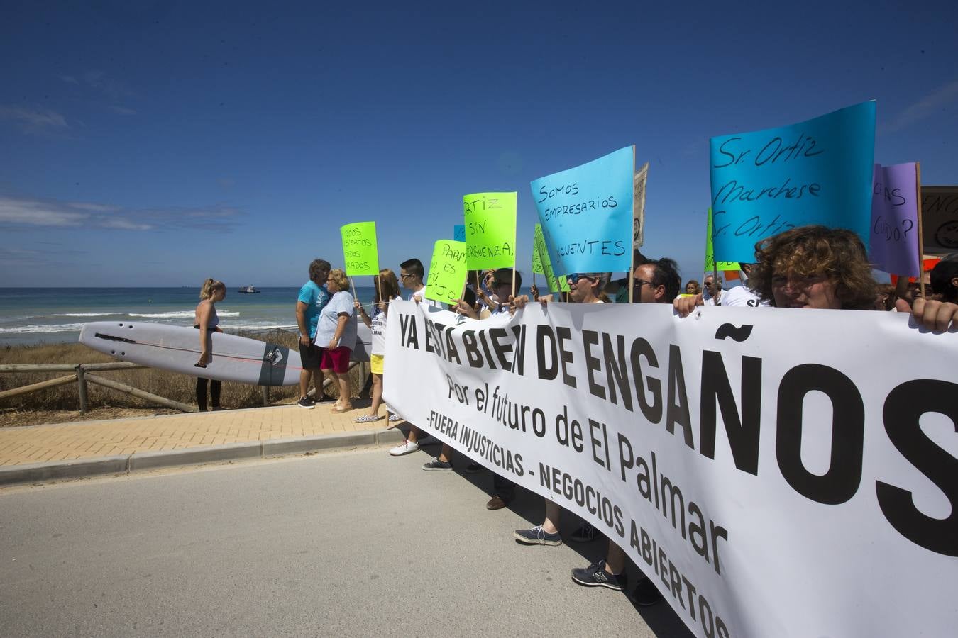 Manifestación en El Palmar