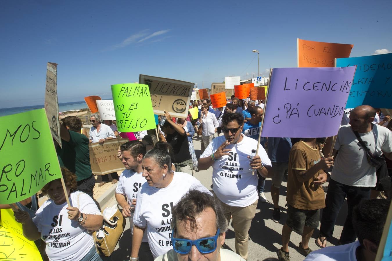 Manifestación en El Palmar