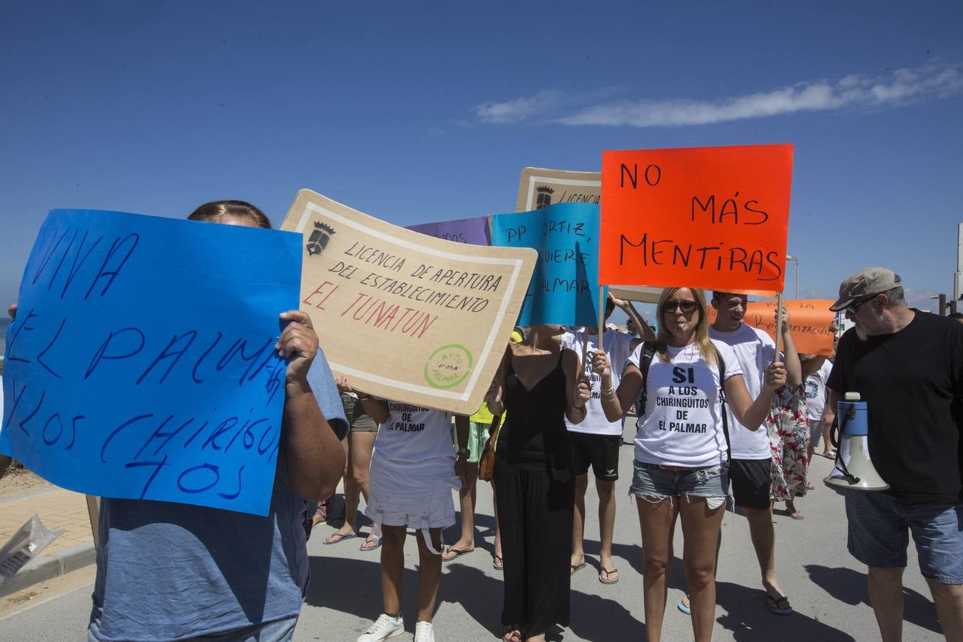 Manifestación en El Palmar