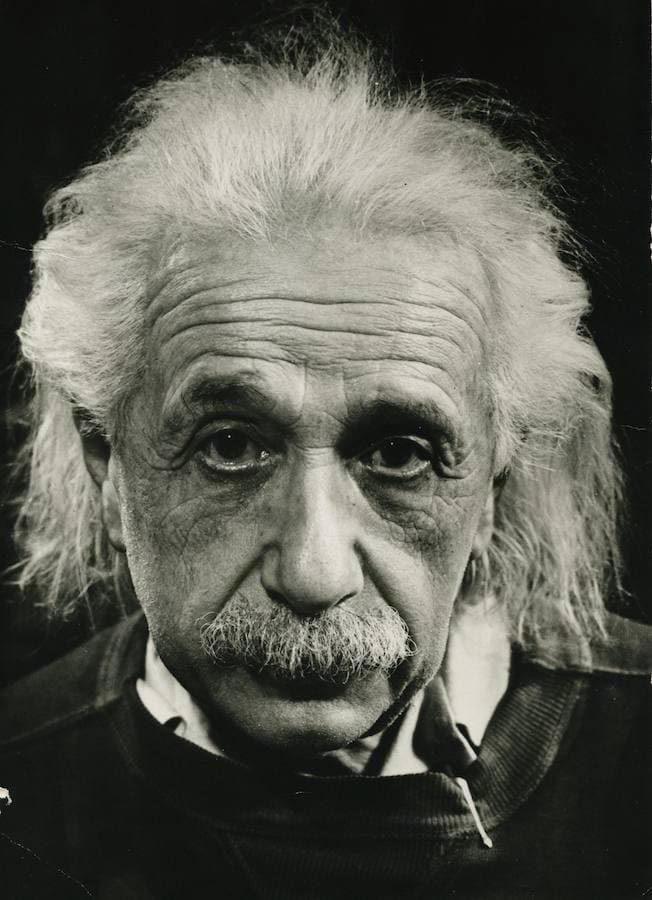 Retrato de Albert Einstein. 
