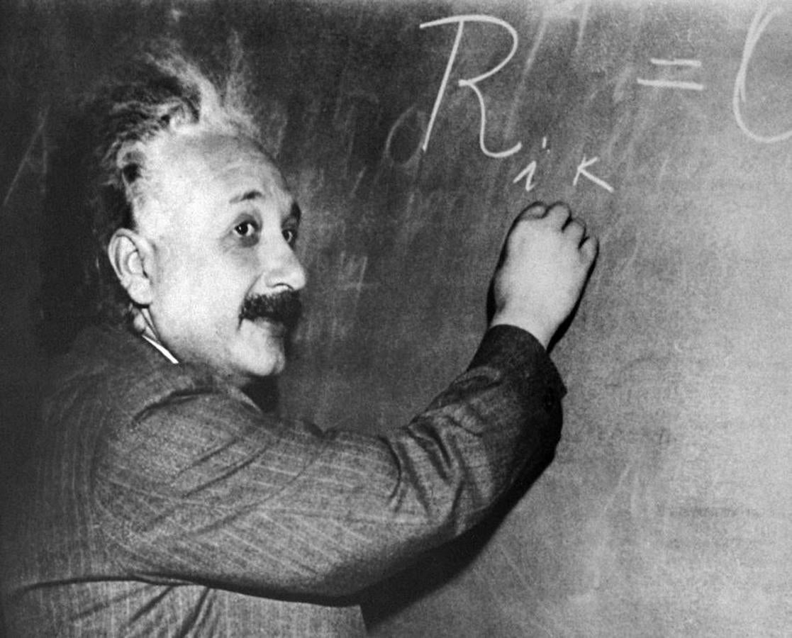 Albert Einstein en Princeton. 