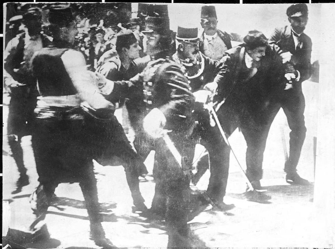 Asesinato del archiduque Francisco Fernando de Austria. 