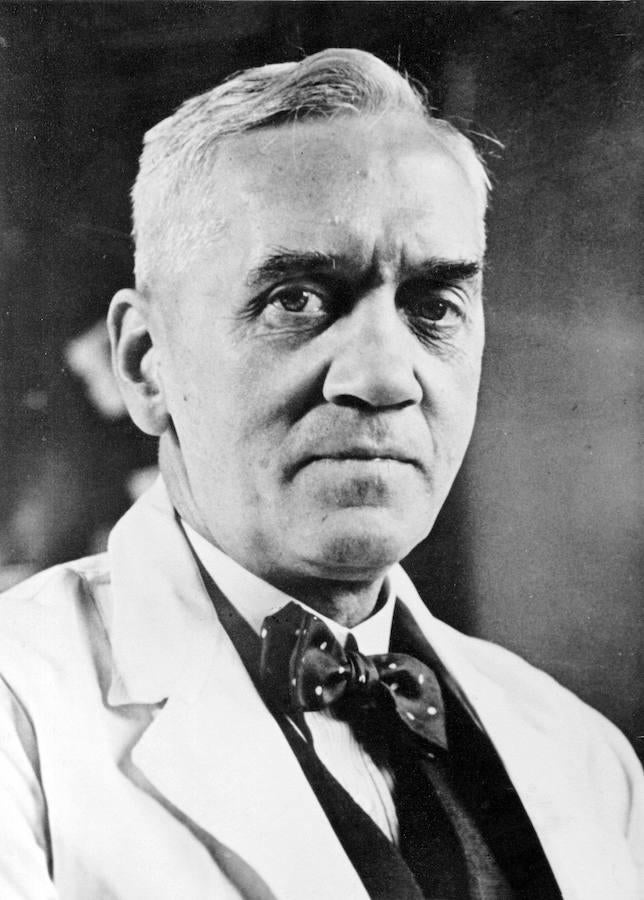 Retrato de Alexander Fleming. 