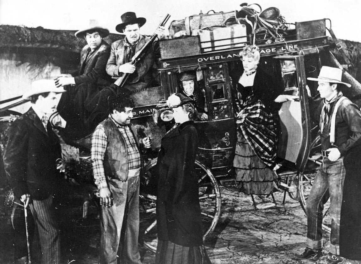 «La diligencia» protagonizada por John Wayne y dirigida por John Ford. 