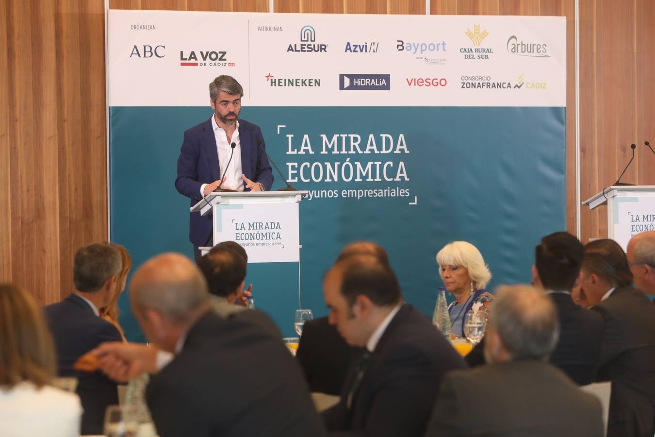 Luis Enríquez, consejero delegado de Vocento, durante su intervención.