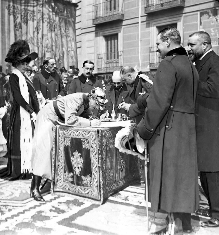 Inauguración de las obras de la Gran Vía. 