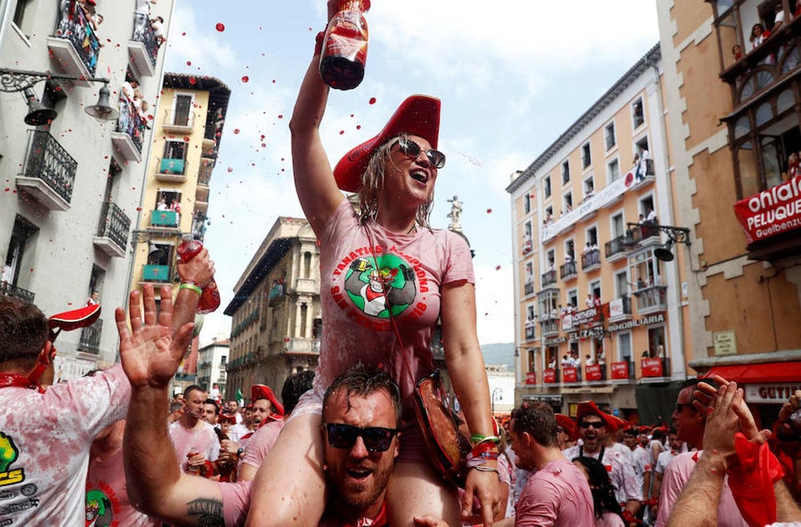 En imágenes: el chupinazo de San Fermín 2018