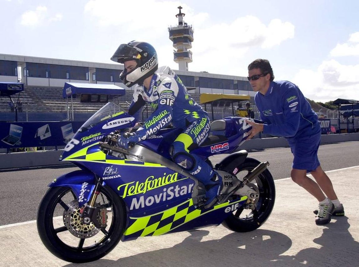 Sus inicios en 250 cc tras ser campeón de 125 cc. 