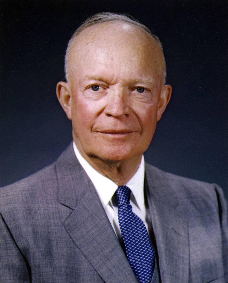 Dwight David Eisenhower, presidente de Estados Unidos (1953 1961). 