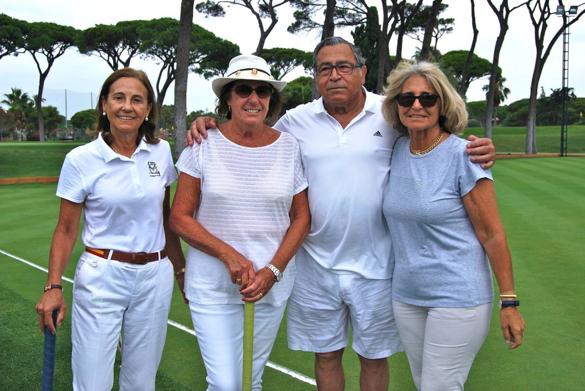 Carmen Moreno, Pilar Echevarría, Paco Puerto e Inmaculada Florido