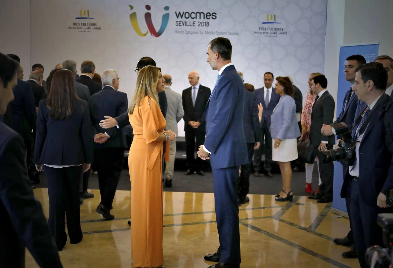 En imágenes: El Rey Felipe VI inaugura el Wocmes en Sevilla