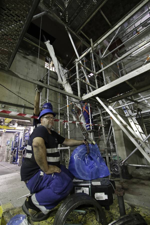 Así se encuentran las obras del puente de las Delicias en Sevilla