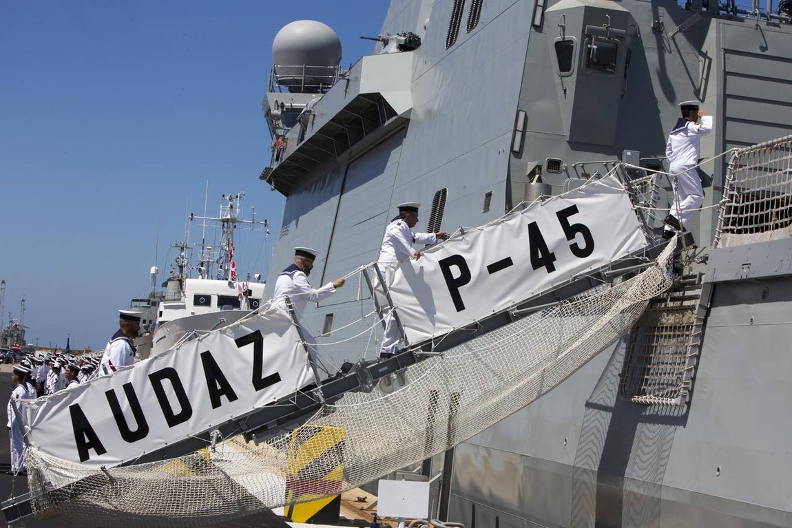 Navantia entrega el BAM &#039;Audaz&#039; a la Armada Española