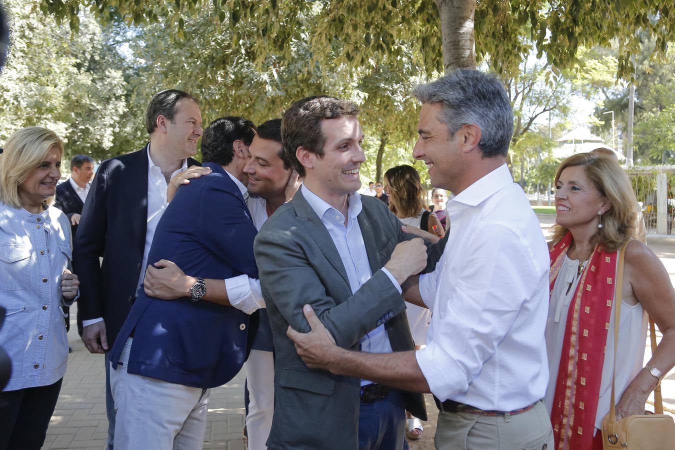 La primera visita de Pablo Casado a Andalucía, en imágenes