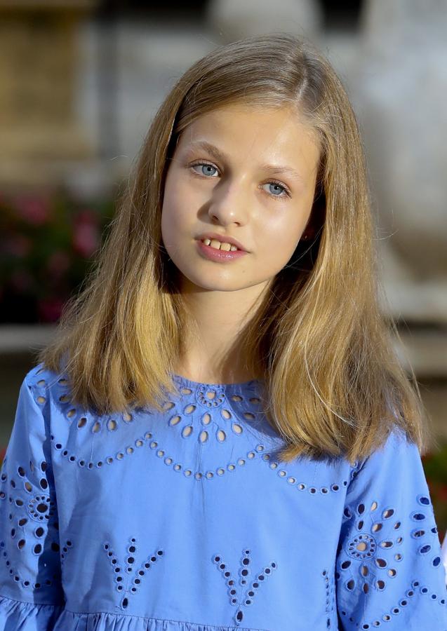 La Infanta Leonor, en el Palacio de la Almudaina. 