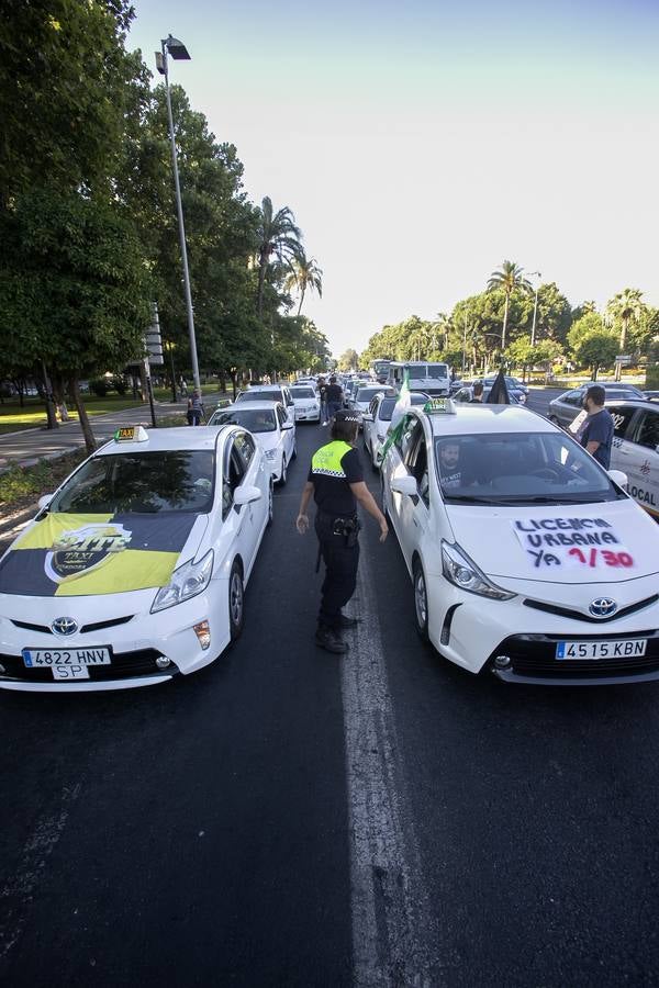 La marcha de los taxistas por Córdoba, en imágenes